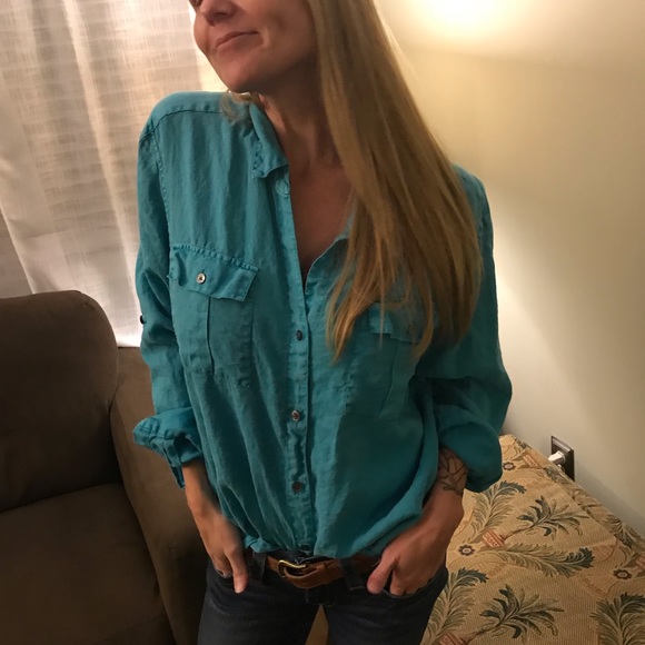 Tommy Bahama Tops - Tommy Bahama Linen button up